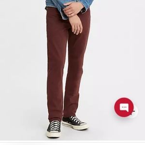 burgundy red 511 levi’s discontinued Slim Fit Stretch Jeans